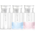 3 Pack 2oz Push Pump Dispenser Bottles with Leak-proof Lock