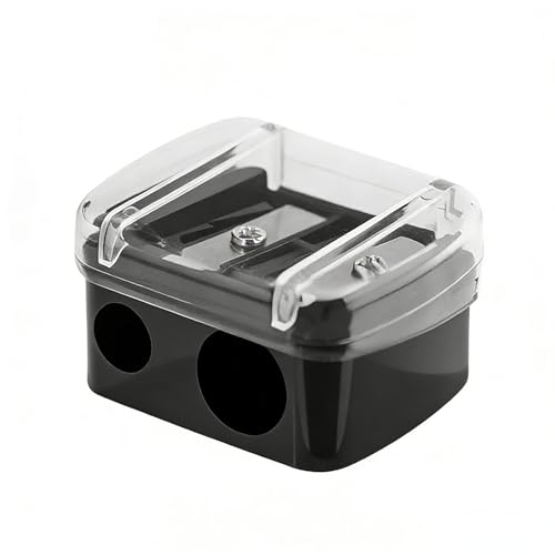 Dual Hole Makeup Pencil Sharpener for Eyeliners & Lip Liners – Portable Cosmetic Sharpening Tool