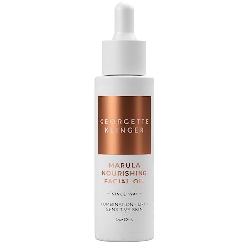 Marula Nourishing Facial Oil - Anti-Aging Serum: Minimize Pores, Diminish Lines, and Wrinkles for Plump Hydrated Skin and Improve Skin Barrier with 10 Natural Oils - 1 oz by Georgette Klinger