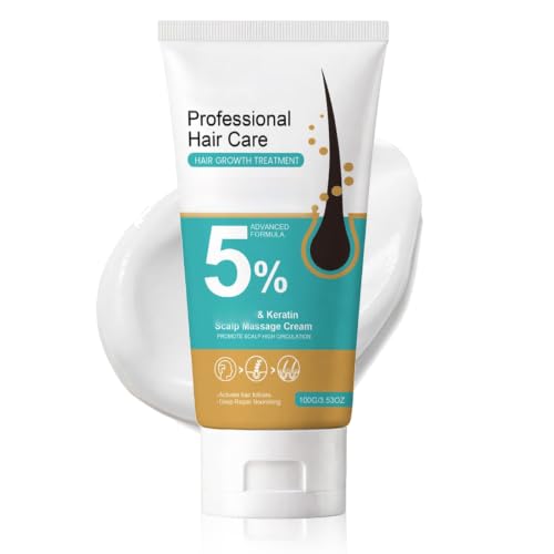 5% Hair Growth Scalp Massage Cream for Men & Women – Strengthens Roots, Promotes Regrowth