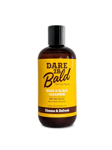 Bald Head Cleanser & Exfoliator | Tea Tree Oil & Mint