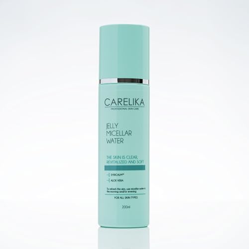 CARELIKA Jelly Micellar Water with Aloe - Gentle Makeup Remover & Facial Cleanser 200ml