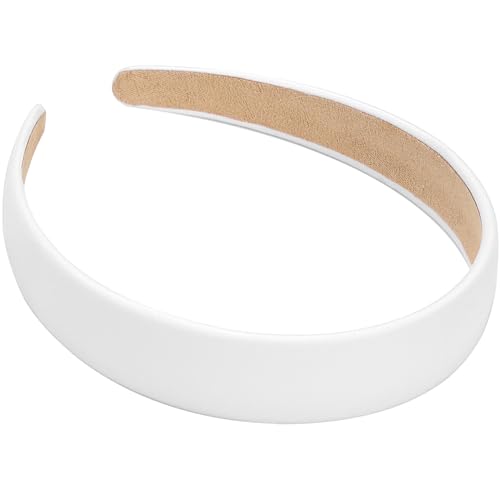 1 Inch PU Leather Padded Headband | Wide Hairband for Women