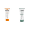 Cremo Barber Grade Sandalwood and Silver Water & Birch Shave Creams, Ultra-Slick Shaving Cream for Men Fights Nicks, Cuts and Razor Burn, 2 x 6 Fl Oz
