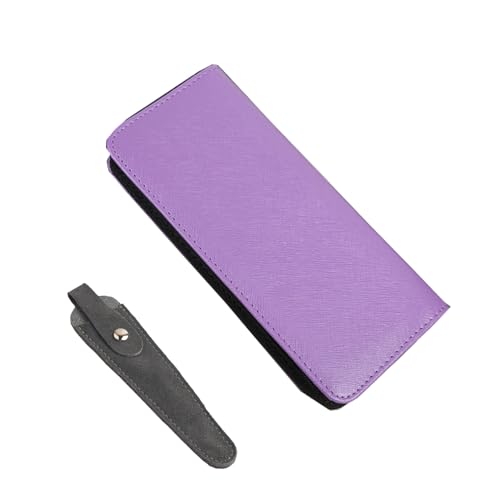 Professional Scissor Case with Leather Sheath - Salon Storage Organizer