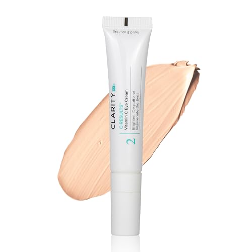 ClarityRx C-Results Natural Plant-Based Vitamin C Eye Cream for Dark Circles, Eye Bags, Puffiness & Wrinkles (0.5 oz)