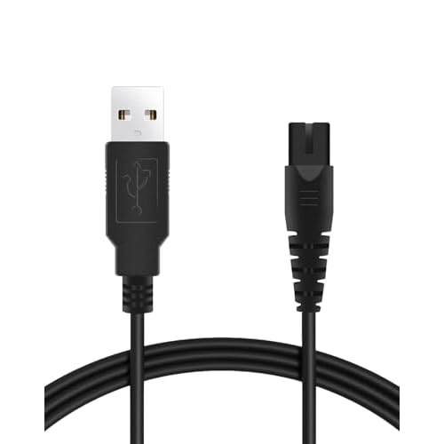 Water Flosser Charger Replacement for COSLUS, Nicwell, Nicefeel, Hangsun, Aquasonic, MOSPRO, Oralfree, Tovendor, Initio, McNaval, Zerhunt and Cremax Oral Irrigator Water Flosser 4.9FT(1.5M) Black