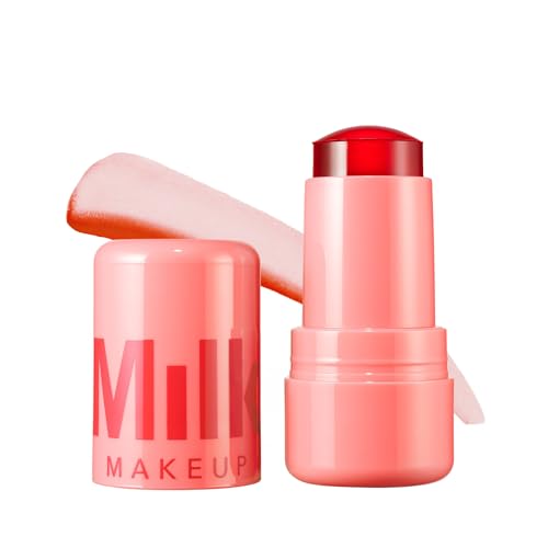 Milk Makeup Cooling Water Jelly Tint, Spritz (Coral) - 0.17 oz - Sheer Lip & Cheek Stain - Buildable Watercolor Finish - 1,000+ Swipes Per Stick - Vegan, Cruelty Free