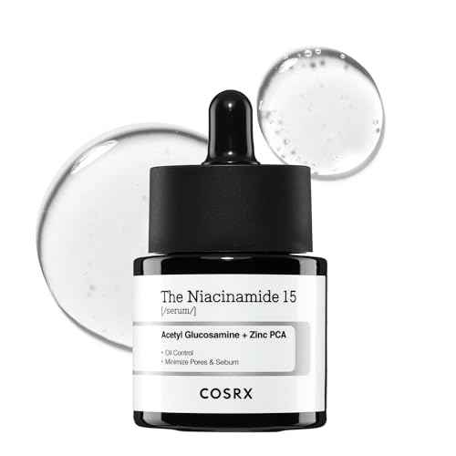 COSRX 15% Niacinamide Face Serum, 0.67 fl oz, Pore Minimizer Serum for Face, Even Skin Tone, Korean Skin Care, Stocking Stuffers, Gifts For Women