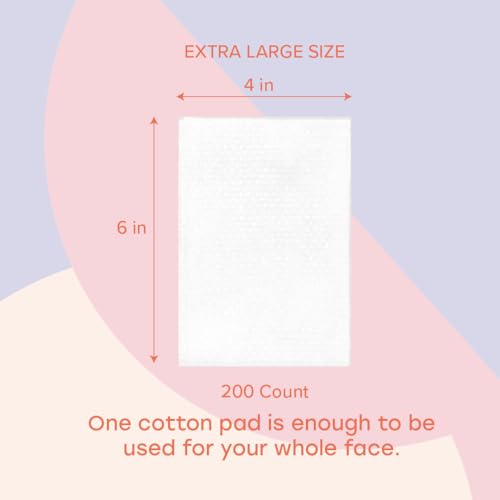 White Rabbit Naked Cotton Pads 100% Cotton 200 Count