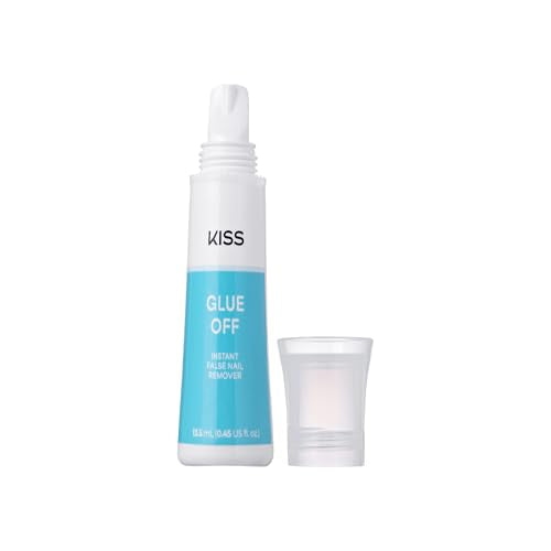 KISS Nail Glue Remover with Chisel Tip - Mess-Free Press On & Gel Nails