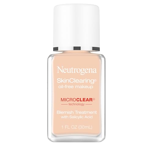 Neutrogena SkinClearing Oil-Free Foundation with Salicylic Acid, Nude 40