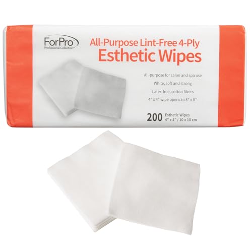 ForPro Lint-Free 4-Ply Esthetic Wipes 200-Count 4" x 4"