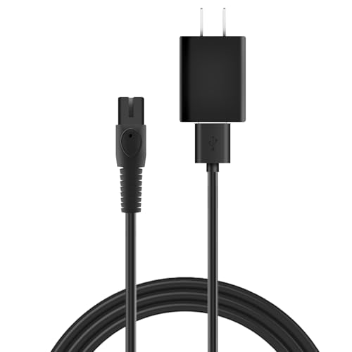 5V Replacement Charger Set with USB Cable for Philips - Compatible with X3001/90, X3052/91, MG7910/49, BT3230/41 Models, Compatible Power Adapter and Cord