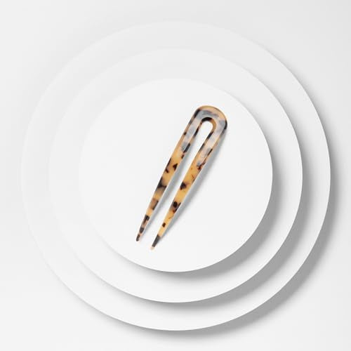 Sleek Chignon French Hair Pin - Tortoise Pattern