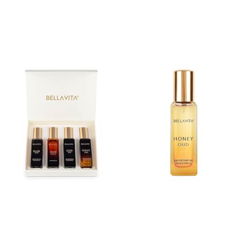 BellaVita Luxury Men's Perfume Gift Set - 5 Mini EDP Fragrances, Long Lasting