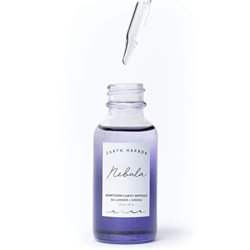 Earth Harbor NEBULA Adaptogen Clarity Ampoule ? Serum for Acne, Blemishes & Oily Skin, Clarifying & Balancing with Squalane & Ginseng, 1 fl oz