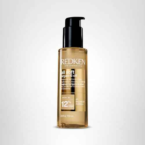 Redken All Soft Argan-6 Oil Treatment For Dry Hair - Deeply Conditions Hair, Adds Softness and Shine With Argan Oil