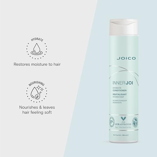Joico InnerJoi Hydrate Conditioner | For Dry Hair & Scalp | Sulfate & Paraben Free | Naturally-Derived Vegan Formula