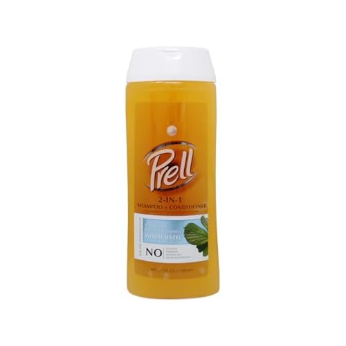 Prell Witch Hazel Color Safe Refreshes & Hydrates 2-in-1 Shampoo + Conditioner for Dry, Damaged Hair, 13.5 fl.oz (Pack of 6)