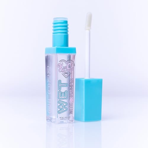 KimChiChic Beauty High Shine Wet Gloss Lip Plumping Lip Gloss, High Shine, Non-Sticky, Super Lightweight and Vegan Lip Gloss, Clear, 01 Manhattan, 5.6ml