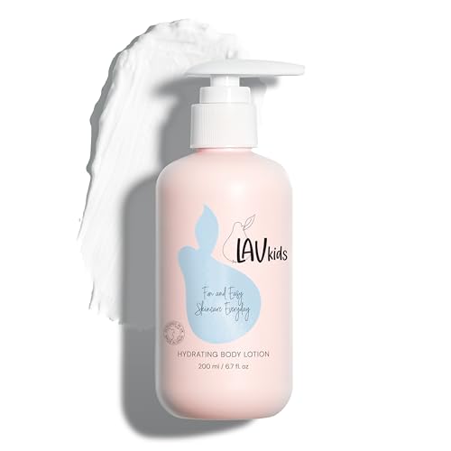 Delicate Body Lotion with Camomile, Sweet Almond and Shea Butter, 200ml Naturally Gentle Kids and Baby Moisturiser Cream, Dermatologically Tested for All Skin Care Types