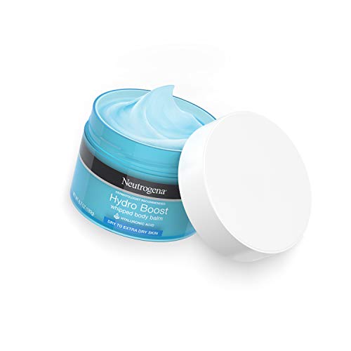 Neutrogena Hydro Boost Hydrating Whipped Body Balm with Hyaluronic Acid, Non-Greasy and Fast-Absorbing Balm for Dry to Extra Dry Skin, Paraben-Free, 6.7 oz