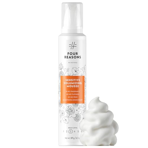 Strong Hold Mousse for Fine & Curly Hair, Fragrance-Free, 6.8oz