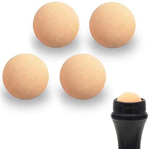 Oil Control On The Go Ball Fit REVLON Oil-absorbing Volcanic Face Roller Ball Compatible Fit REVLON oil absorbing roller Oil Blotting Tool Stone (21.5mm Diameter 4 PCS Not Include Holder)