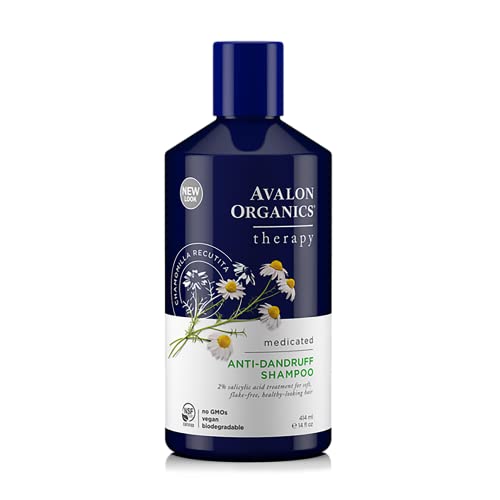 Avalon Organics Therapy Medicated Anti-Dandruff Shampoo for Soft, Flake-Free Hair, 14 Fluid Ounces