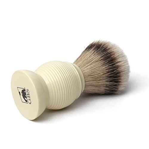 G.B.S Silvertip Badger Shaving Brush, Beehive Resin Handle Beard Hairs Extra Soft Bristles, 4.5 Inches Tall