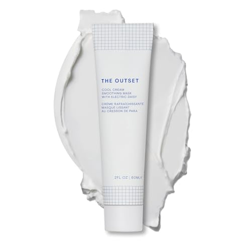 The Outset Cool Cream Smoothing Mask, Hydrating & Plumping Face Mask, Gentle, Clean, Vegan & Gluten-Free for Sensitive & All Skin Types