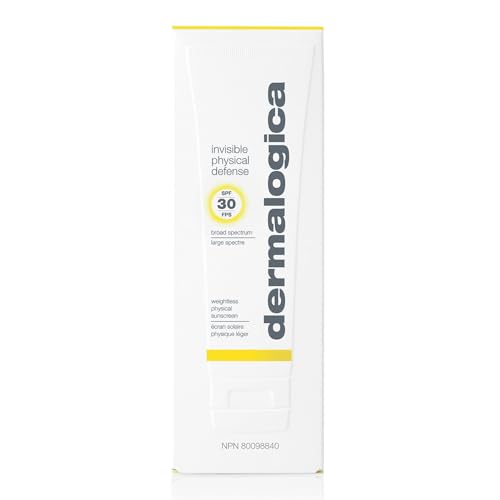 Dermalogica Invisible Physical Defense SPF30 (1.7 Fl Oz) Face Sunscreen Moisturizer - Non-Greasy Formula That Defends Against UVA/UVB/Blue Light