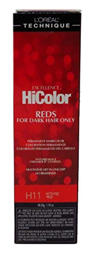 Loreal Excellence Hicolor H11 Tube Intense Red, 1.74 Ounce (Pack of 2)