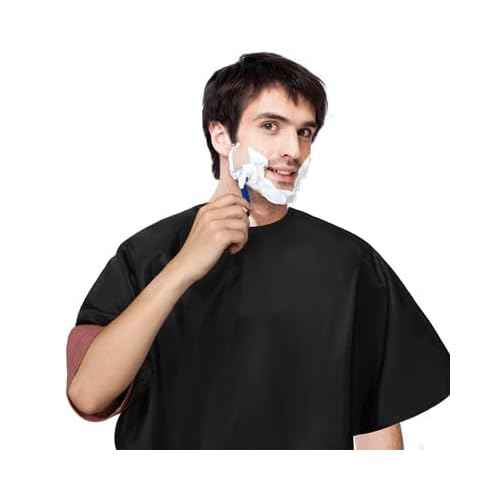 Short Barber Cape, Waterproof Nylon Salon Hair Cutting Cape, Makeup Artist Cape for Hair Dye, Comb-out, Styling, Shampoo