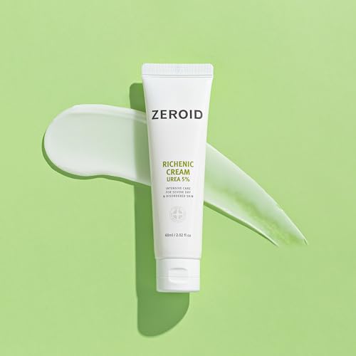 ZEROID Richenic Cream with Urea 5% Intensive Care Korean Dermocosmetic Skincare for Dry & Disordered Skin (2 oz./60 ml) (60 mL)