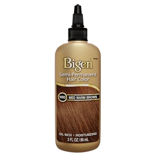 Bigen Semi-Permanent Haircolor #Wb3 Medium Warm Brown 3 Ounce (Pack of 3)