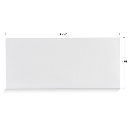 20#10 Security Tinted Self-Seal Envelopes - No Window, EnveGuard, Size 4-1/8 X 9-1/2 Inches - White - 24 LB - 20 Count (34120)