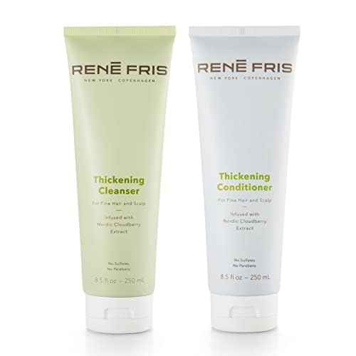 RENEFRIS Thickening Shampoo and Thickening Conditioner 250ml – Volumising 2-in-1 Shampoo and Conditioner for Fine Hair, Sulfate and Paraben Free, Promotes Natural Growth and Maximum Fullness 8.5 FL oz