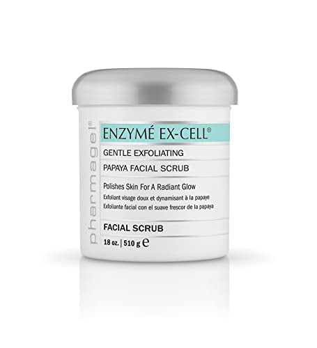 Pharmagel Enzyme Ex-Cell - Gentle Papaya Face Exfoliator Scrub for All Skin Types (3 Ounce)