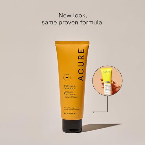 Acure Brightening Facial Scrub Exfoliant - 4 fl oz Duo Pack
