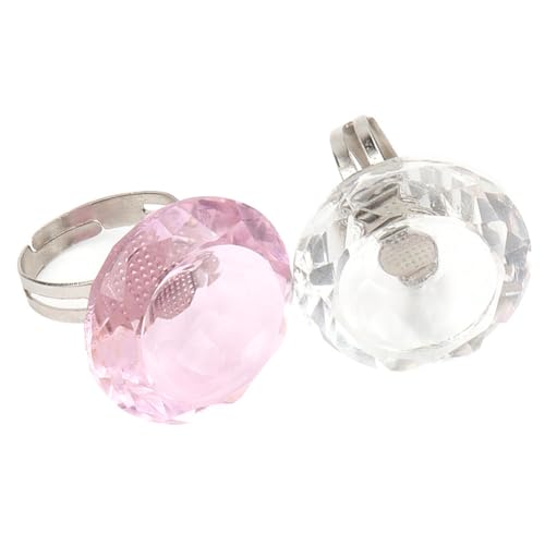 Crystal Eyelash Glue Ring Holder - 2 Pack