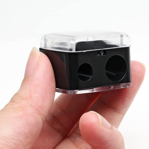 BokWin Dual Hole Cosmetic Pencil Sharpener 5-Pack for Eyeliner & Lip Liner