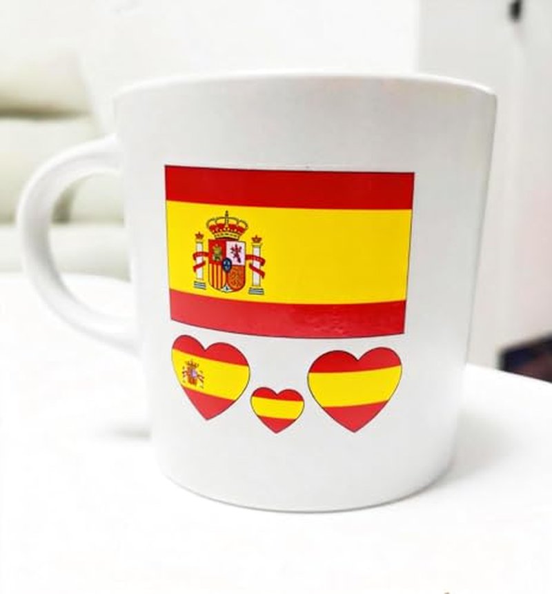 Spain Flag Temporary Tattoos - 10 Sheets Waterproof Sports Stickers