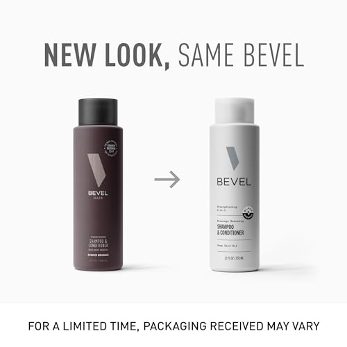 Bevel 2-in-1 Shampoo & Conditioner for Men | Hemp Seed Oil
