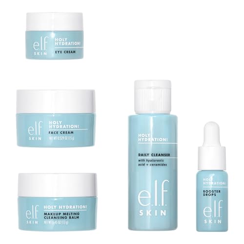 e.l.f. SKIN Hydration Skincare Mini Kit Travel Set, Hyaluronic Acid & Peptides