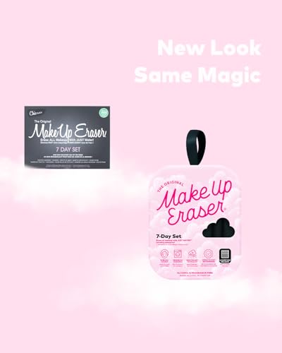 The Original MakeUp Eraser, 7-Day Set, Erase All Makeup With Just Water, Including Waterproof Mascara, Eyeliner, Foundation, Lipstick, Sunscreen, and More! (Road Less Traveled), 7ct.