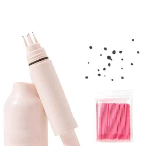 Freckle Stamp, 5-Point Freckle Stamp, Freckles Pen, Faux Freckle Foundation Sitck, Natural-Looking Long-Lasting Beauty Freckles Marker (#1-LIGHT)