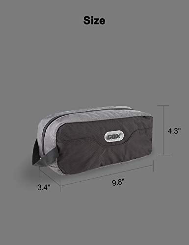 GOX Small Travel Toiletry Bag for Men Dopp Kit with Multi- pockets & Hook