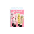 Hempz New Lip Balm Gift Set, Juicy Peach, Dark Red Cherries, Original and Whipped Vanilla, 4 Pack Set